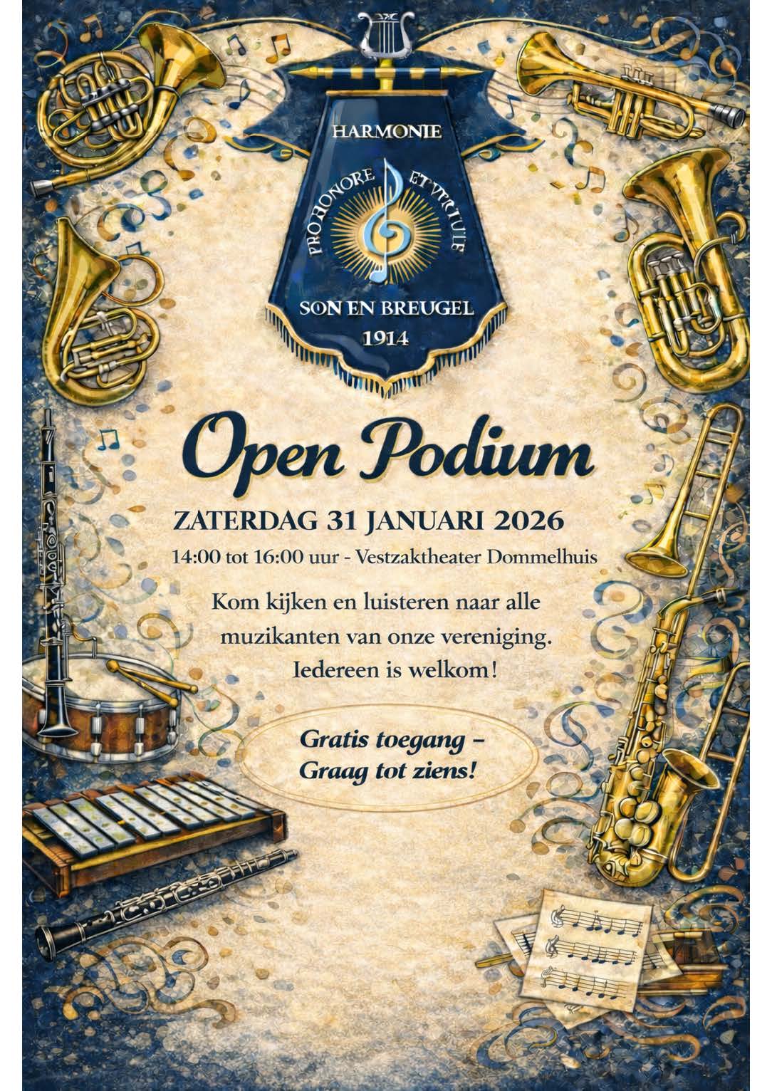 Open Podium op 31 januari 2026