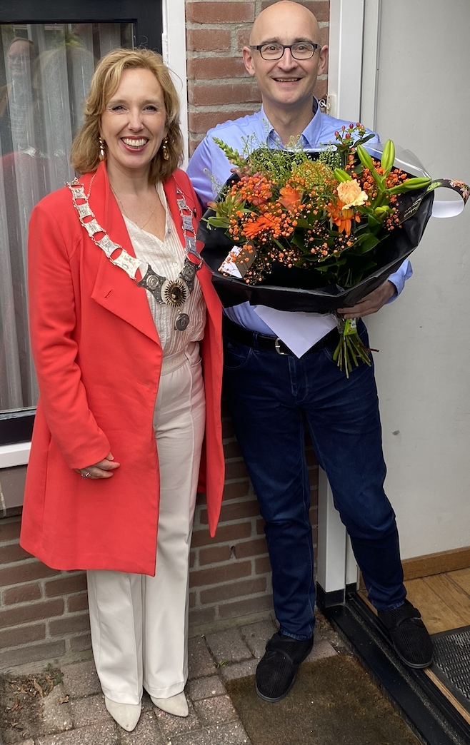 Freddie Louwers ontvangt een Koninklijke onderscheiding